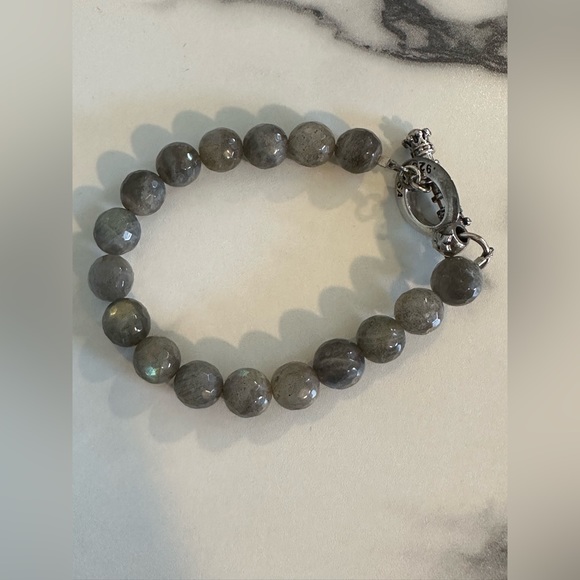 King Baby Labradorite Bracelet With Toggle Clasp - Picture 8 of 9